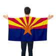Cape drapeau arizona polyester léger pour événements sportifs