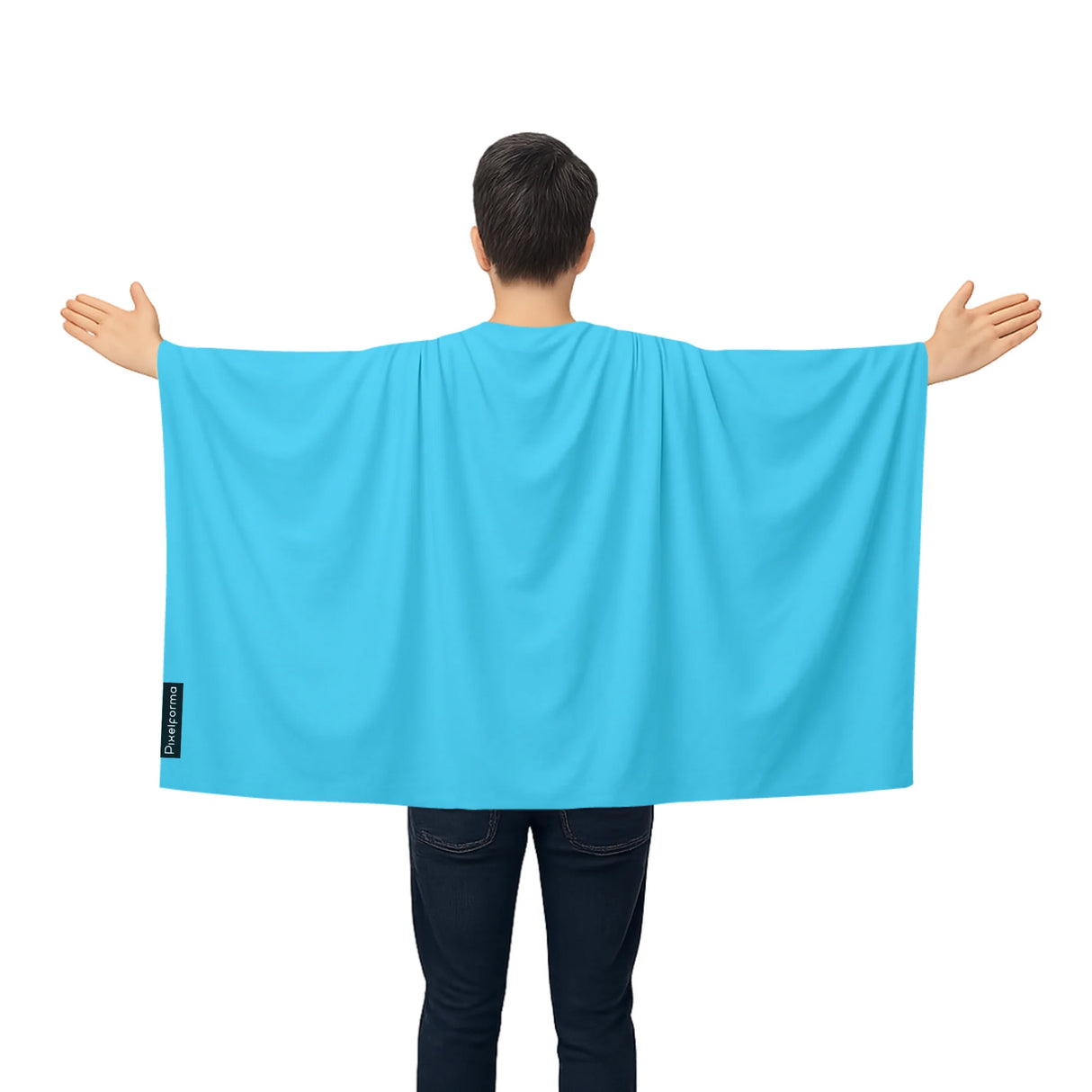 Cape drapeau bleu france polyester léger à enfiler
