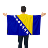 Cape drapeau bosnie-herzégovine polyester pour événements sportifs