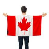 Cape drapeau canada polyester léger pour événements sportifs