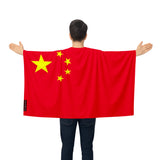 Cape drapeau chine polyester léger usage événements sportifs