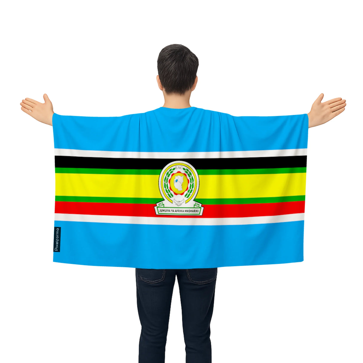 Cape drapeau communauté d’afrique de l’est polyester léger