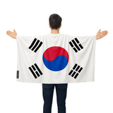 Cape drapeau corée du sud polyester léger à enfiler