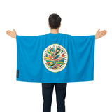 Cape drapeau états américains polyester léger à enfiler