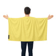 Cape drapeau france jaune polyester léger à enfiler