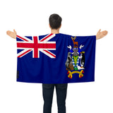 Cape drapeau géorgie du sud-et-les îles polyester événement