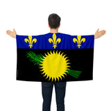 Cape drapeau guadeloupe polyester léger usage sportif