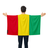 Cape drapeau guinée polyester léger pour événements sportifs