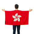 Cape drapeau hong kong polyester léger à enfiler événement