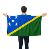 Cape drapeau îles salomon polyester léger à enfiler