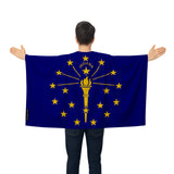 Cape drapeau indiana polyester léger à enfiler événements sportifs