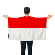 Cape drapeau indonésie polyester léger à enfiler