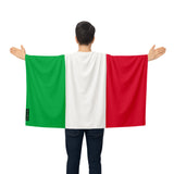 Cape drapeau italie polyester léger pour événements sportifs