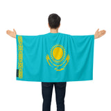Cape drapeau kazakhstan polyester léger à enfiler événement