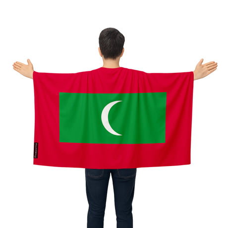Cape drapeau maldives polyester léger à enfiler événements