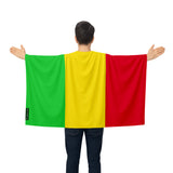 Cape drapeau mali en polyester léger à enfiler sportif