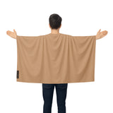 Cape drapeau marron france polyester léger à enfiler