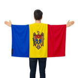 Cape drapeau moldavie polyester léger à enfiler