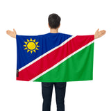 Cape drapeau namibie polyester léger pour événements sportifs