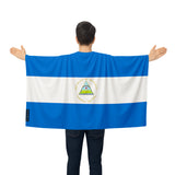 Cape drapeau nicaragua polyester léger pour événements sportifs