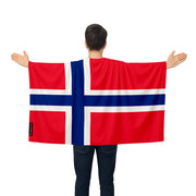 Cape drapeau norvège polyester léger à enfiler sportif
