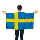 Cape drapeau suède polyester léger à enfiler événements sportifs