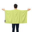 Cape drapeau vert clair france polyester léger à enfiler
