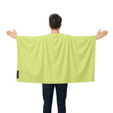 Cape drapeau vert clair france polyester léger à enfiler