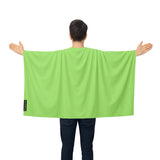 Cape drapeau vert france polyester léger à enfiler