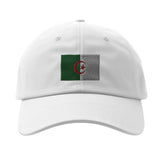 Casquette drapeau algérie coton broderie design épuré