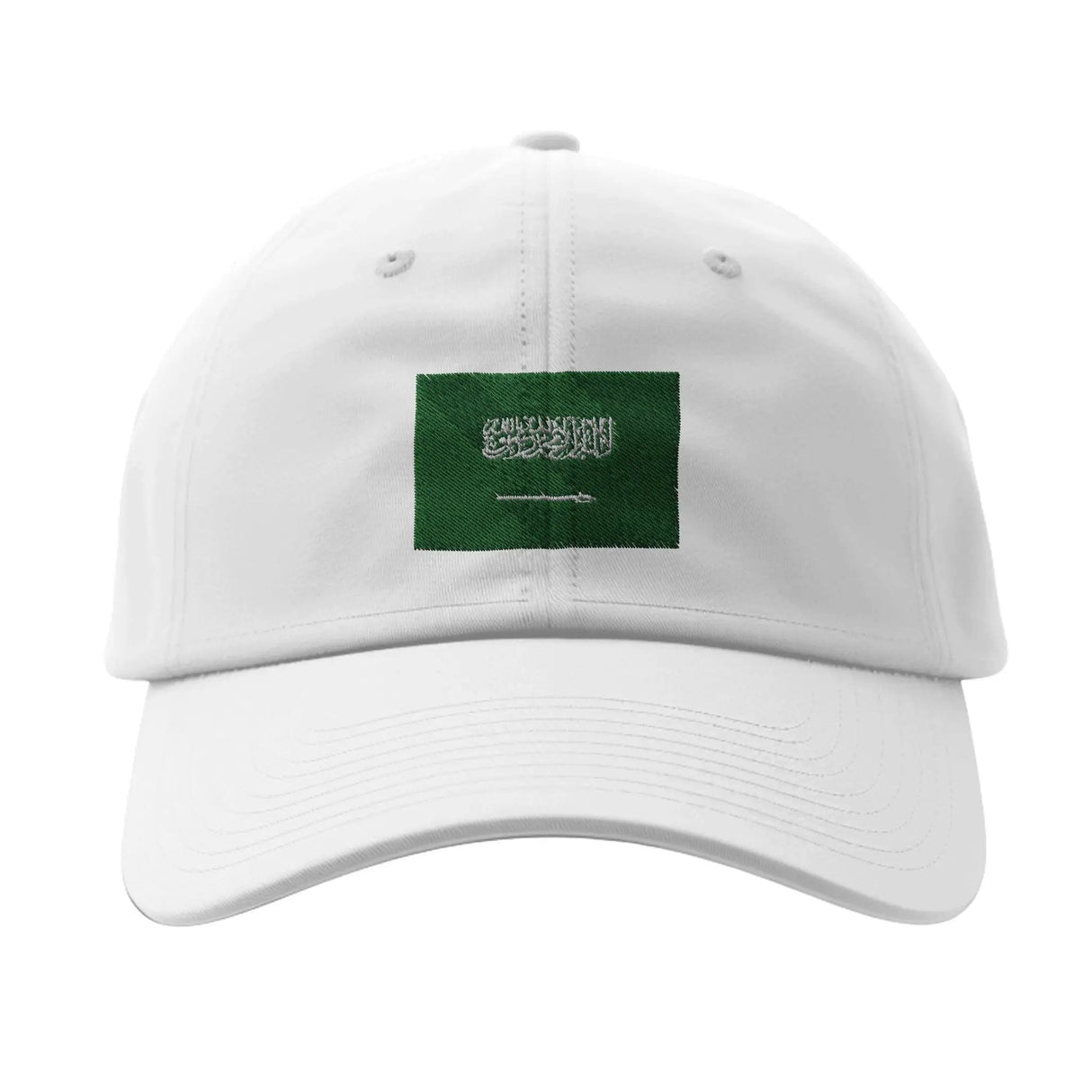 Casquette drapeau arabie saoudite coton broderie élégante