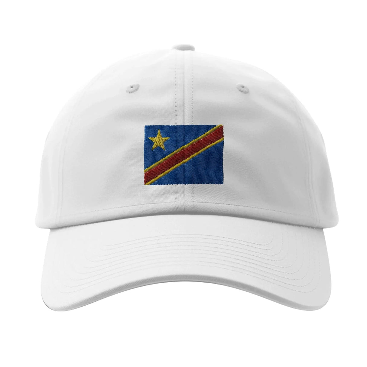 Casquette drapeau congo coton brodée république démocratique