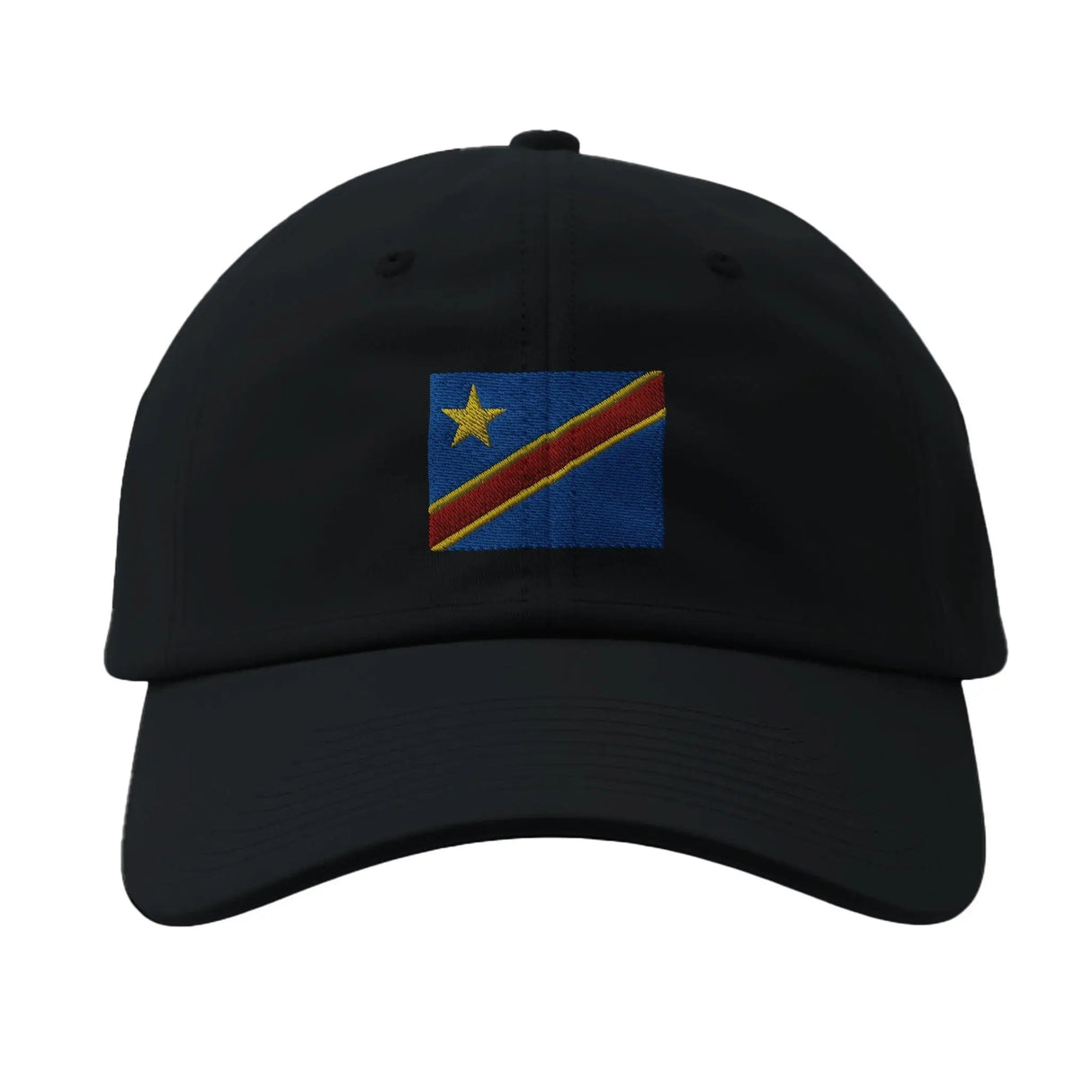 Casquette drapeau congo coton brodée république démocratique