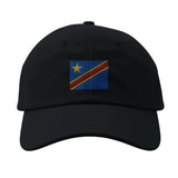 Casquette drapeau congo coton brodée république démocratique