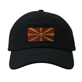 Casquette drapeau de la macédoine du nord - pixelformaflag