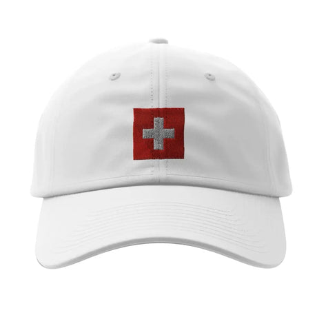 Casquette drapeau et armoiries de la suisse - pixelformaflag