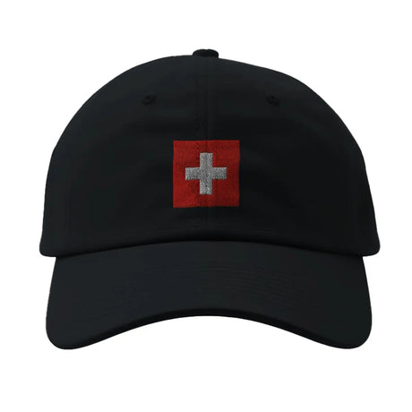 Casquette drapeau et armoiries de la suisse - pixelformaflag