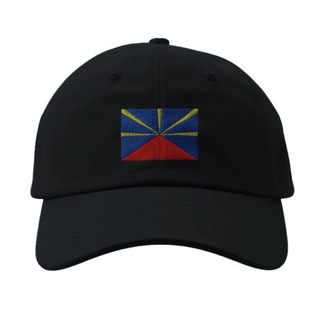 Casquette drapeau la réunion coton broderie épurée