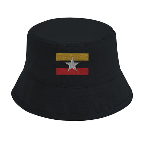 Chapeau bob birmanie coton brodé léger style décontracté