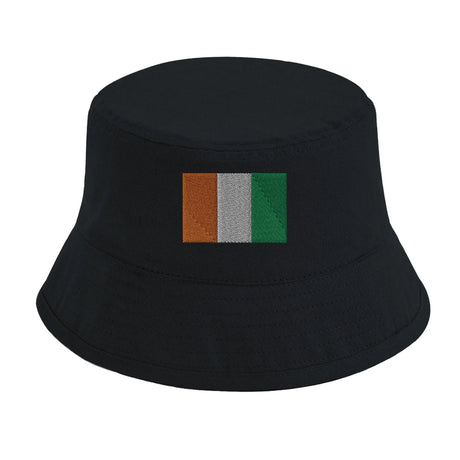 Chapeau bob côte d’ivoire coton brodé couleurs estivales