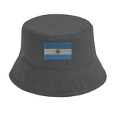 Chapeau bob drapeau argentine coton brodé excellente respirabilité