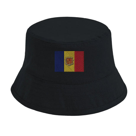 Chapeau bob drapeau d’andorre coton brodé tendance