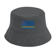 Chapeau bob drapeau d’aruba coton brodé léger tendance