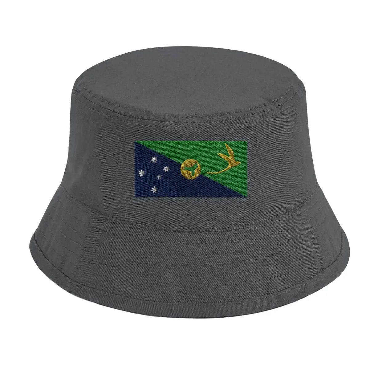 Chapeau bob drapeau de l’île christmas - pixelformaflag