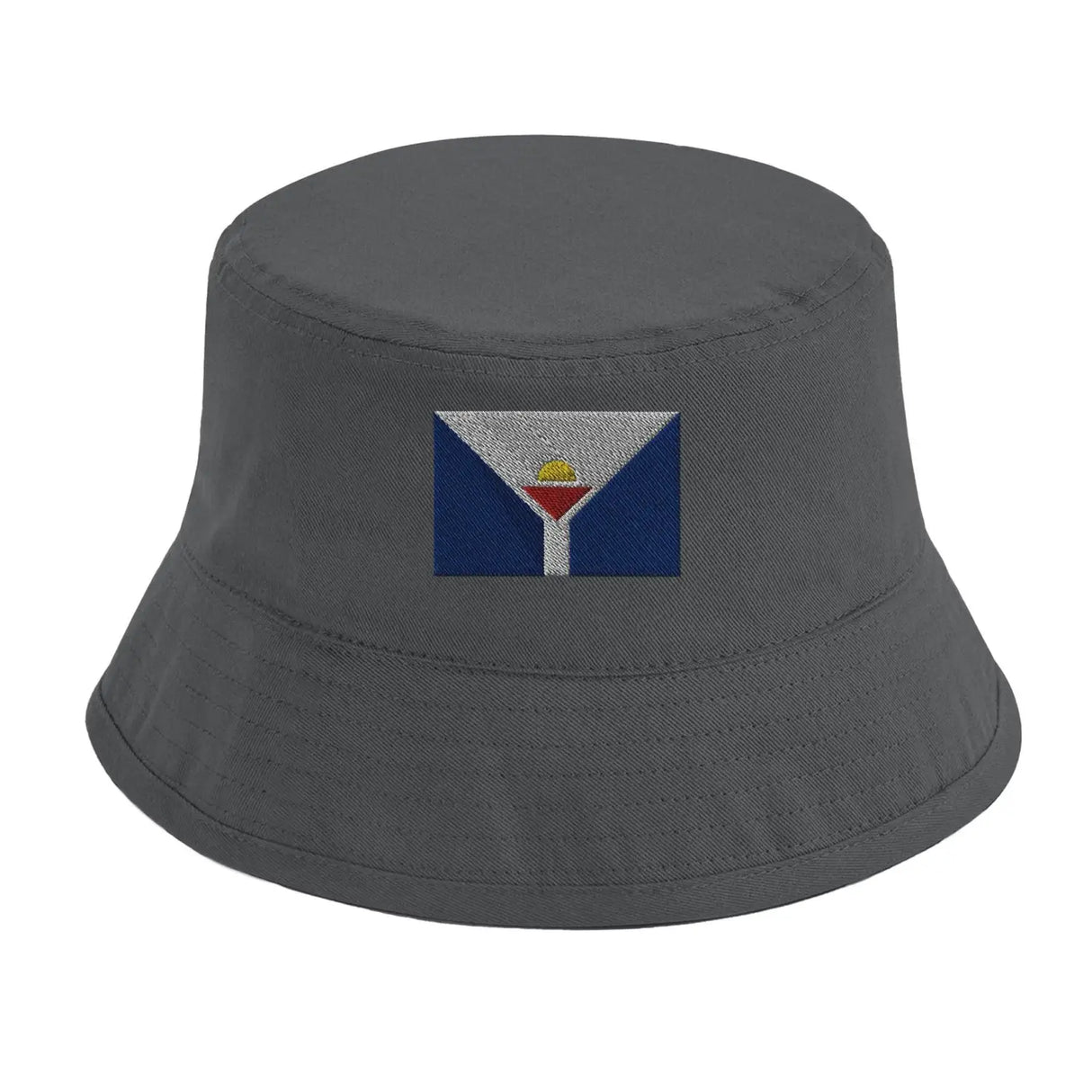 Chapeau bob drapeau de saint-martin antilles française - pixelformaflag