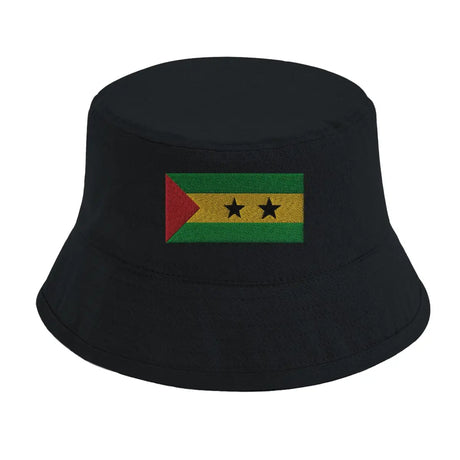 Chapeau Bob Drapeau de Sao Tomé-et-Principe - Pixelforma 