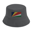 Chapeau bob drapeau seychelles coton brodé respirant