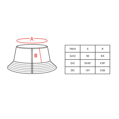 Chapeau bob drapeau des tonga - pixelformaflag