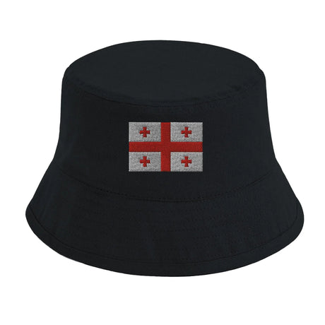 Chapeau bob drapeau géorgie brodé coton excellente respirabilité