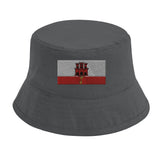 Chapeau bob drapeau gibraltar coton brodé excellente respirabilité